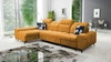 Rohová sedací souprava s funkcí spaní Buffalo XII žlutá levá Stylová a funkční rohová sedací souprava s kontejnerem na lůžkoviny