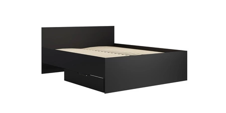 Ložnicová sestava Maxione černá elegantní a univerzální nábytek do ložnice vkusné černé úchytky kvalitní zpracování