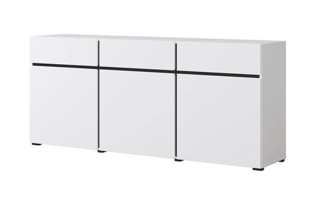 Komoda Cross 180 cm bílá stylový design komody do obývacího pokoje jednoduchá forma v moderním provedení