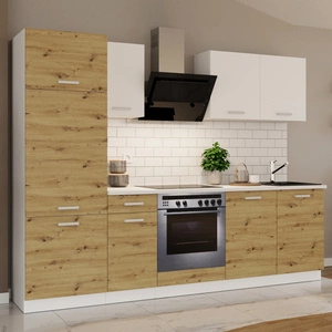 Kuchyňská souprava Toni 260 cm bílá / dub artisan top vypadá skvěle v klasických interiérech