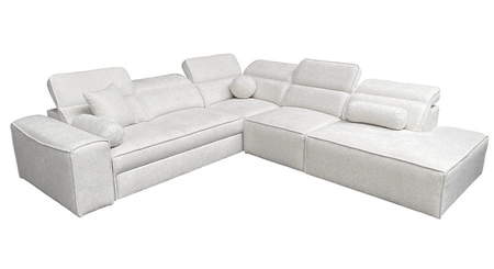 Rohová sedací souprava s funkcí spaní Viano IX šedomodrá pravá stylová rohová sedací souprava s kontejnery na lůžkoviny ideální kus nábytku do velkého obývacího pokoje