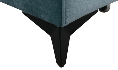 Pohovka Kelly s funkcí spaní grafitová stylová pohovka do obývacího pokoje s jednoduchým designem nastavitelné opěrky hlavy velurová tkanina