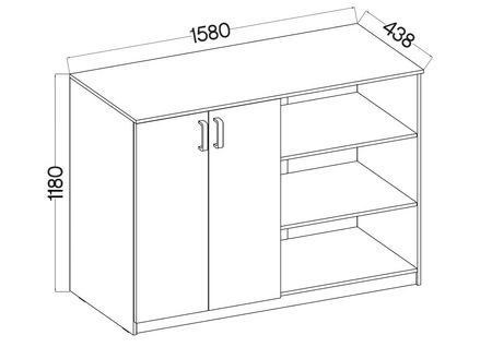 Biurko Kammy świerk appenzeller z szufladami