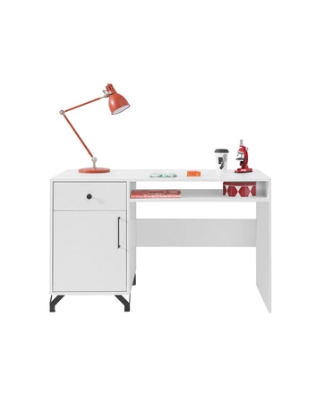 Sada nábytku Skien v bílém lesku ideální do dětského pokoje nebo pokoje pro mladé v módním stylu