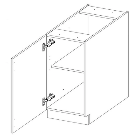 Sada rohového kuchyňského nábytku Scandi 285x170 cm ideální pro interiéry ve skandinávském klasickém i moderním stylu