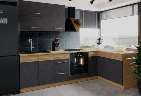 Rohová sestava kuchyňského nábytku Valico 270x150 cm ideální pro interiéry v klasickém i moderním stylu