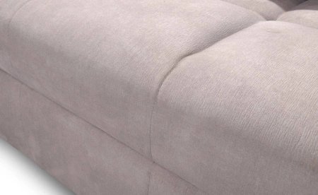 Rohová pohovka s funkcí spaní Laredo béžová levý roh pohodlná a stylová rozkládací pohovka s kontejnerem na lůžkoviny