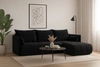 Rohová pohovka s funkcí spaní Selva černá univerzální rohová pohovka s úložným prostorem na lůžkoviny z odolné tkané látky