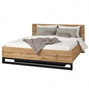 Postel Halle S 180x200 s úložným prostorem na lůžkoviny dub wotan stylový design ideální postel do ložnice kvalitní zpracování