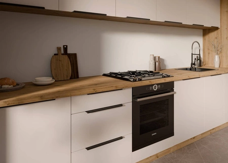 Přídavná rohová kuchyňská skříňka Soela 105 ND 1F BB levá kovová hrana úchytky odolná proti vlhkosti a poškození