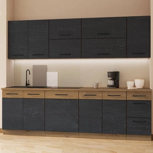 Sada kuchyňských skříněk Vanimo 260 cm vypadá skvěle v klasických i moderních interiérech