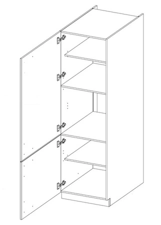 Kuchyňský příspěvek Style 60 DK-210 2F skříň odolná proti páře vysoké teplotě a rozlité kapalině
