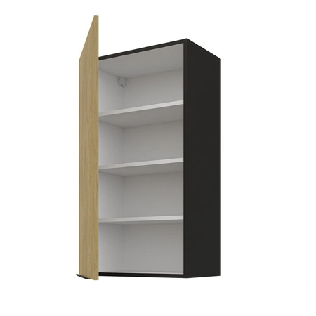 Kuchyňská nástěnná skříňka Crotone 50 G-90 1F s kovovou hranou úchytky odolná proti vlhkosti a poškození skříňky