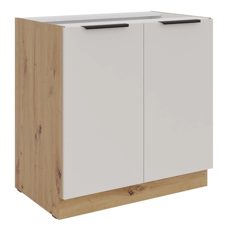 Sada kuchyňského nábytku Soela 260 cm elegantní kuchyňské skříňky v jemných a přírodních barvách úchyty s kovovými hranami