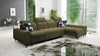 Rohová pohovka s funkcí spaní Buffalo XII olivová pravá strana Stylová a funkční rohová pohovka s kontejnerem na lůžkoviny