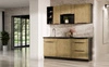 Sada kuchyňského nábytku Crotone 180 cm elegantní kuchyňské skříňky v jemných a přírodních barvách ideální sada do malé kuchyně
