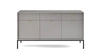 Šedá zásuvková komoda Lovro 154 cm Moderní design potěší milovníky osobitých interiérů