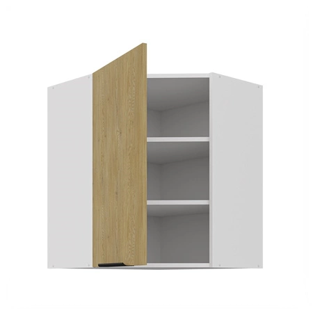 Cremona rohová kuchyňská nástěnná skříňka 60x60 GN-72 1F kovová hrana úchytka skříňka odolná proti vlhkosti a poškození