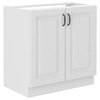 Skříňka pod umyvadlo Snow 80 ZL 2F BB skříň odolná proti páře vysoké teplotě a rozlité kapalině