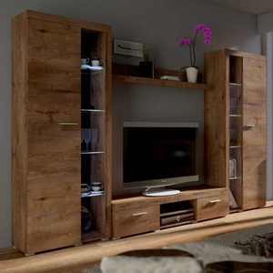 Nástěnná skříňka Rene XL dub lefkas ideální pro milovníky moderního uspořádání elegantního charakteru s širokou funkčností