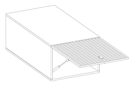 Verdi 50 NAGU-36 1F nástěnná skříňka kuchyňská skříňka odolná vůči páře vysoké teplotě a rozlití tekutin