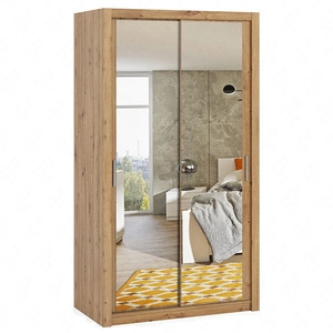 Zrcadlová posuvná skříň Rico 120 cm dub řemeslný funkční nábytek v klasickém stylu ideální skříň do ložnice nebo šatny