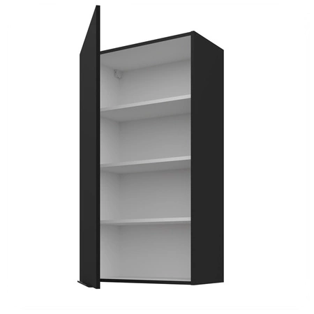 Kuchyňská nástěnná skříňka Black 60 G-108 1F kovová hrana rukojeti odolná proti vlhkosti a poškození skříňky