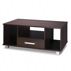 Konferenční stolek se zásuvkami Maximus 110 cm kaštan wenge moderní design hrana stolku zakončená speciální ABS dýhou