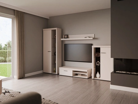 Nábytek Rene béžový písek inovativní design moderní uspořádání s elegantním charakterem s širokou funkčností