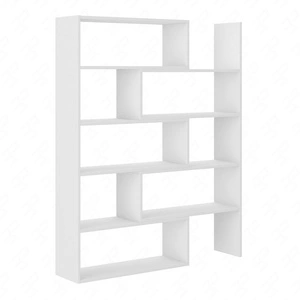 Knihovna Carl bílá ideální knihovna do pracovny nebo pokoje teenagera s výsuvnou částí