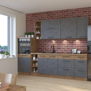 Sada kuchyňského nábytku Valico 270 cm Skříňky vypadají skvěle v klasických i moderních interiérech