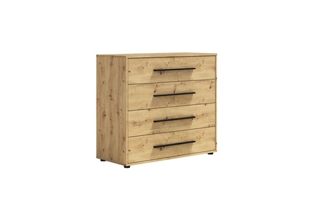 Komoda Maxione 99 cm dub řemeslný minimalistický design klasický tvar ideální komoda do obývacího pokoje nebo obývacího pokoje