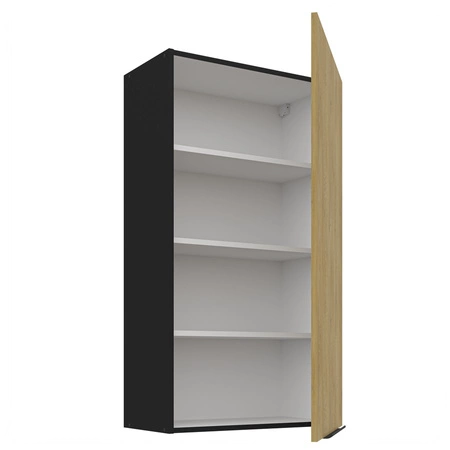 Kuchyňský nábytek Crotone 300 cm elegantní kuchyňské skříňky s kovovými úchytkami na hraně skříňka s nákladním košem