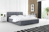 Čalouněná postel Costa 180x200 šedá stylová postel s úložným prostorem na lůžkoviny pohodlný podhlavník zaujme svým elegantním designem