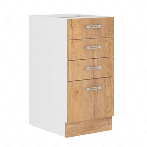 Stojací kuchyňská skříňka se zásuvkami Lento 40 D 4S BB skříň odolná proti páře vysoké teplotě a rozlité kapalině