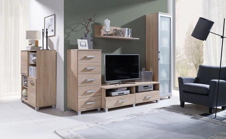 Maximus 50 cm komoda dub sonoma světlý moderní design nábytku hrany obložené speciální dýhou ABS