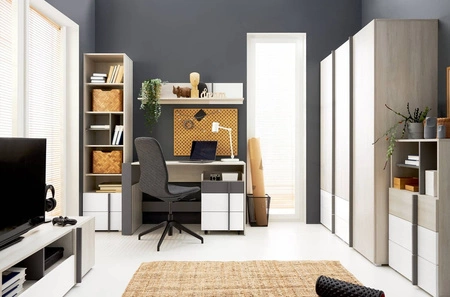 Komoda Remona 60 cm dub wilton bílá / bílá ideální komoda do pokoje pro mládež použitelný moderní design