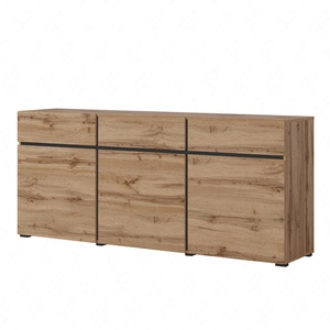Komoda Cross 180 cm dub wotan stylový design komoda do obývacího pokoje jednoduchá forma v moderním provedení