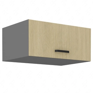 Nástěnná skříňka Chevron 80 NAGU-36 1F s dekorativním dekorem rybí kosti kuchyňská skříňka odolná vůči páře vysoké teplotě a rozlitým tekutinám