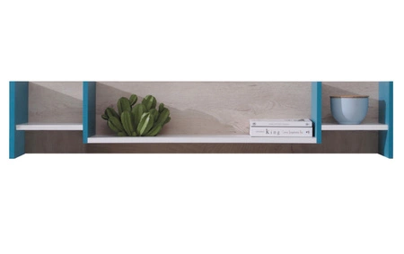 Nábytková sestava Niko bílá / dub / mořská ideální do dětského pokoje v módním stylu