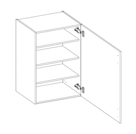 Kuchyňská nástěnná skříňka Alpine 60 G-108 1F odolná proti páře, rozlití a teplu