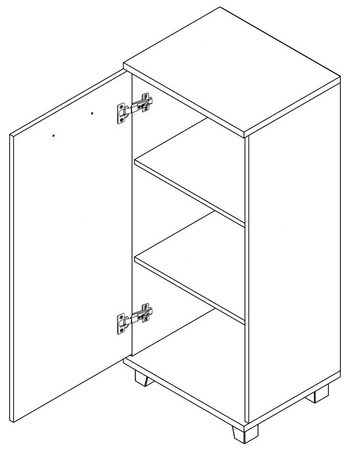 Maximus 50 cm komoda dub sonoma světlý moderní design nábytku hrany obložené speciální dýhou ABS