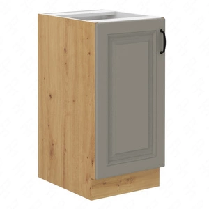 Stojací kuchyňská skříňka s policí Delos 40 D 1F BB skříň odolná proti páře vysoké teplotě a rozlité kapalině