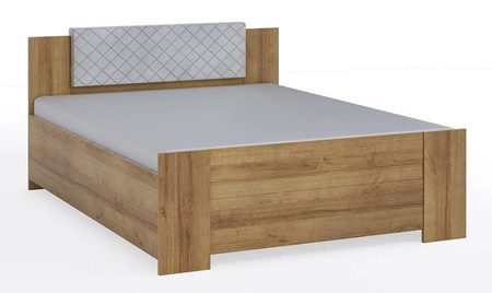 Čalouněné čelo postele Rico šedý jasan funkční a pohodlný doplněk postele prošívané čelo postele