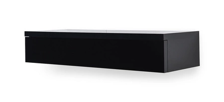 Toaletní stolek Navene 100 cm leskle černý funkční a všestranný doplněk usnadňuje organizaci kosmetiky a drobností stylový toaletní stolek se zrcadlem