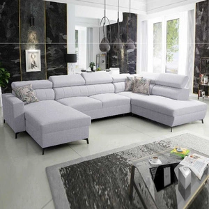 Rohová sedací souprava s funkcí spaní Savona VI šedý jasan levá elegantní a pohodlná rohová sedací souprava do obývacího pokoje se dvěma nádobami na lůžkoviny