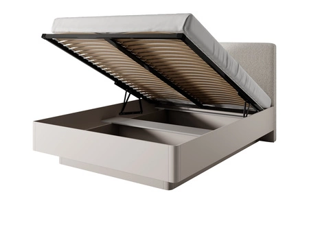 Ložnicová sestava nábytku Lante béžová Stylový nábytek s moderním designem Žlábkovaná čela Originální zaoblený tvar nábytkových dílů