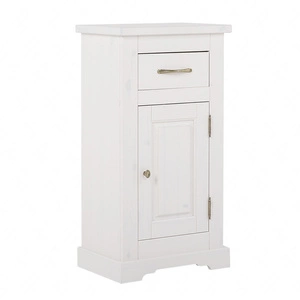 Koupelnová skříňka Romantic 45 cm bílá netradiční designová skříňka ze dřeva jemné frézování na přední konstrukci