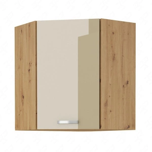 Rohová kuchyňská nástěnná skříňka Arton 60x60 GN-72 1F skříňka odolná vůči páře, vysoké teplotě a rozlitým tekutinám