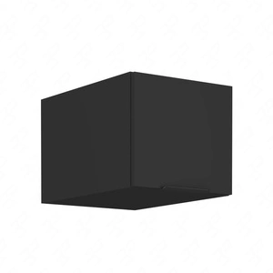 Nástěnná skříňka černá 40 NAGU-36 1F kovová hrana úchytky kuchyňská skříňka odolná proti páře vysoké teplotě a rozlití tekutin